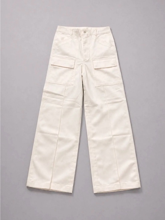 Ralph Lauren Pants - Ralph Lauren Wide Leg Cargo Pants in Off-White